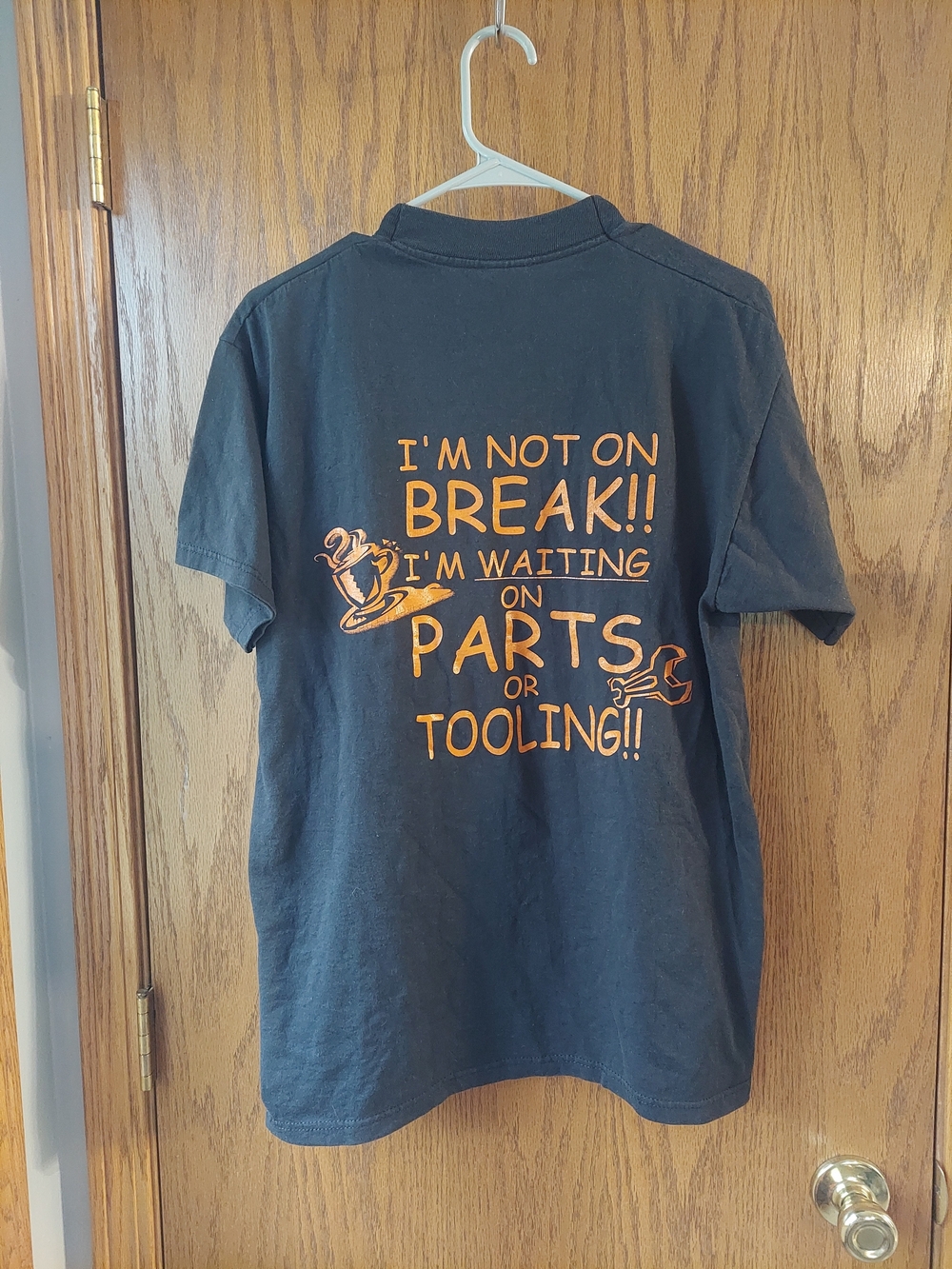 Vintage Fruit of the Loom BEST Mechanic Graphic Pocket Tee L Funny Work Shirt